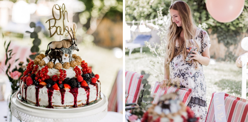 Eine sommerliche Babyparty mit tollem Kuchen - der "Oh Baby" Caketopper schafft tollen Themenbezug (c) rebeccamadonia_ 