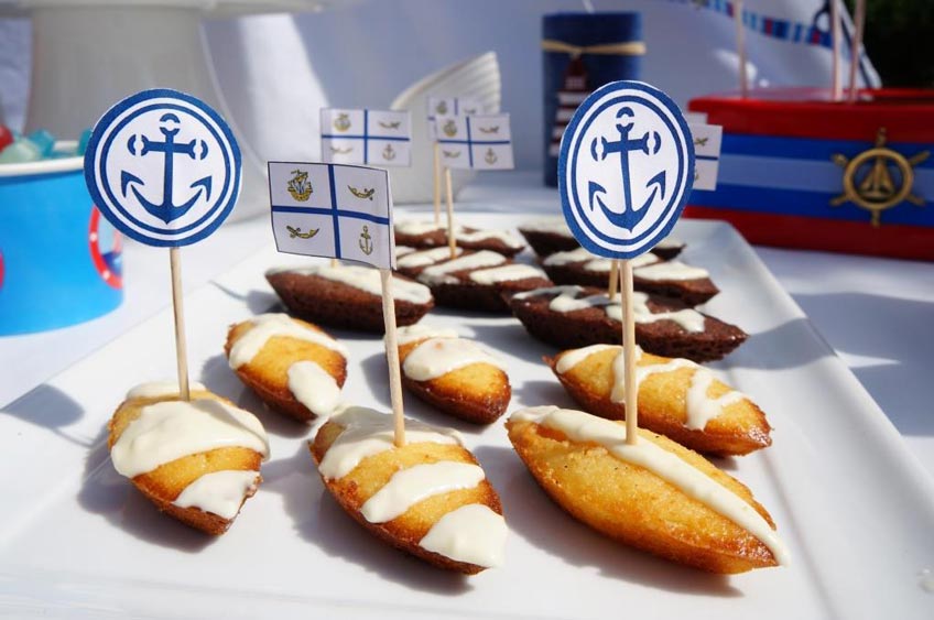 Süße Snacks für den maritimen 1. Geburtstag