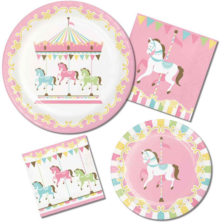 Nostalgisch und pastellig-schön: Karussell-Pferde zum 1. Geburtstag deines kleinen Mädchens