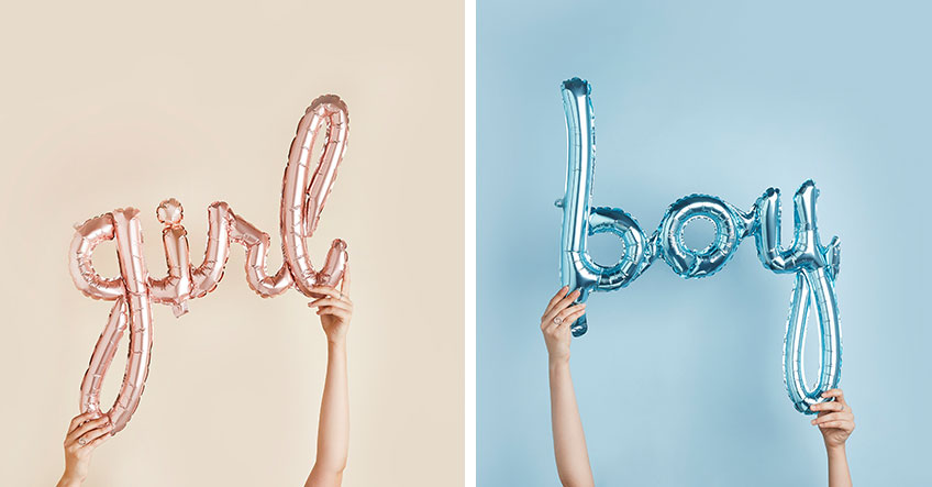 Süße Schriftzüge aus Luftballons sind auf der Babyparty wahre Eyecatcher