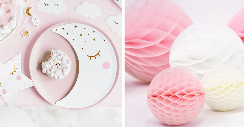 Zur Grundausstattung für die Babyparty gehören schönes Partygeschirr und etwas Deko Zur Grundausstattung für die Babyparty gehören schönes Partygeschirr und etwas Deko