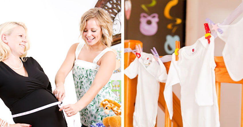 Babybauch schätzen und Babybodies bemalen - Spiele für die Babyparty Babybauch schätzen und Babybodies bemalen - Spiele für die Babyparty