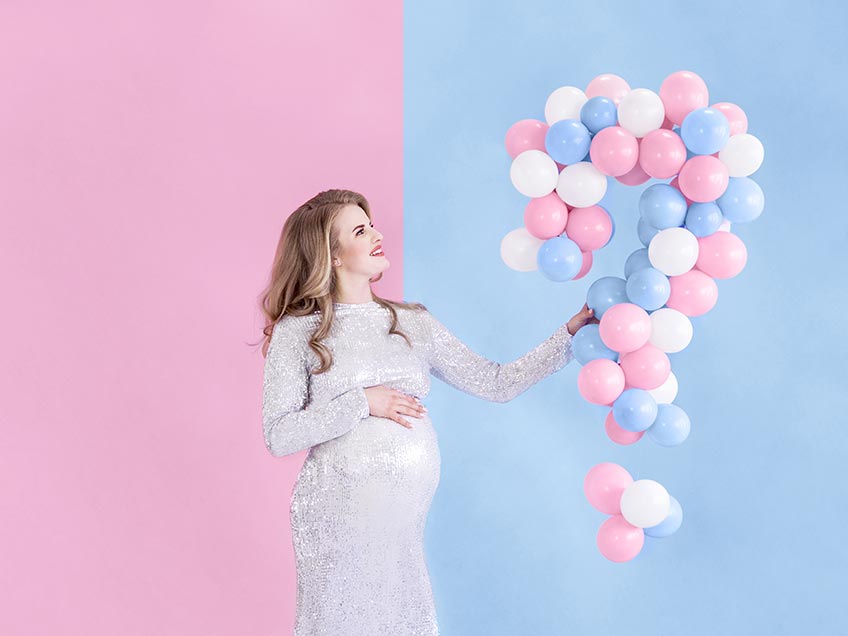 Gender Reveal Deko - Perfekt in Rosa & Hellblau