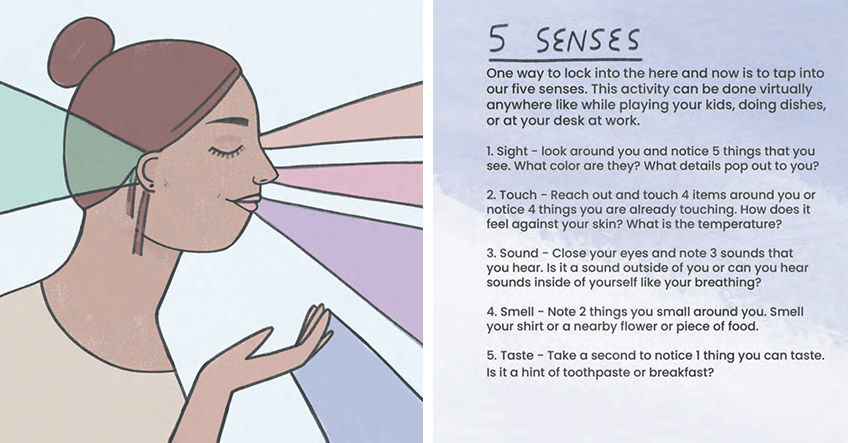 Sei achtsam und nutze deine 5 Sinne im Mama-Alltag (c) Mindful Mamas Club Sei achtsam und nutze deine 5 Sinne im Mama-Alltag (c) Mindful Mamas Club