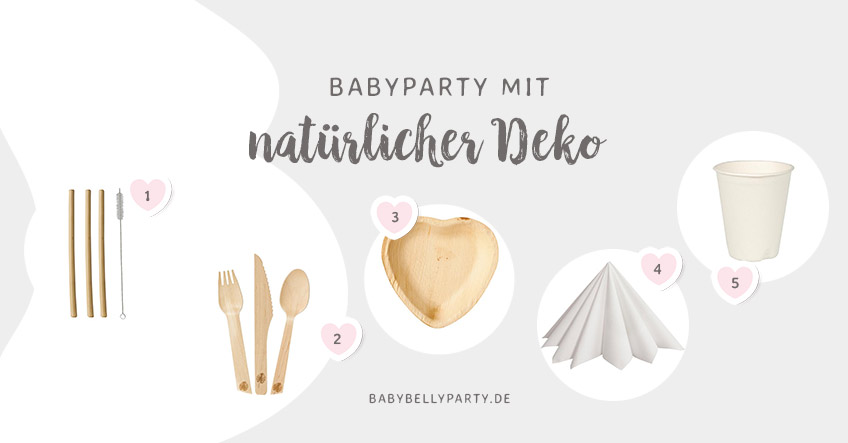 Versuch es nachhaltig - mit diesen tollen Babyparty-Produkten