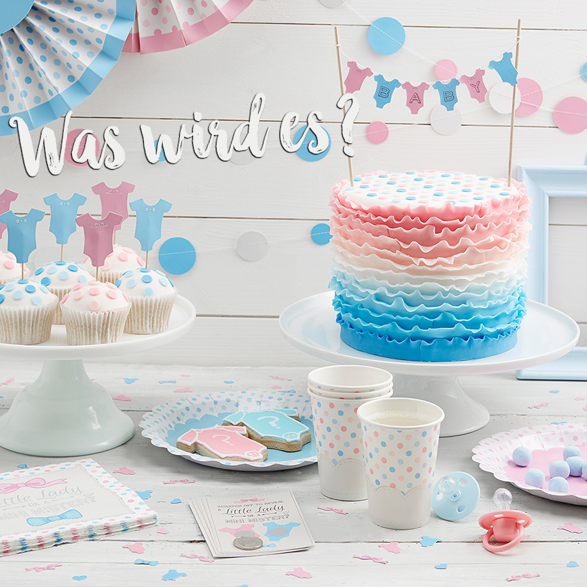 Little Lady or Mini Mister - schöne Dekoration für die Gender Reveal