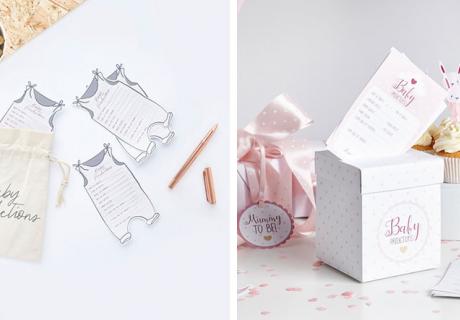 Such dir dein liebstes Design für "Baby Predictions" und lass deine Babyparty-Gäste die Attribute des Baby erraten