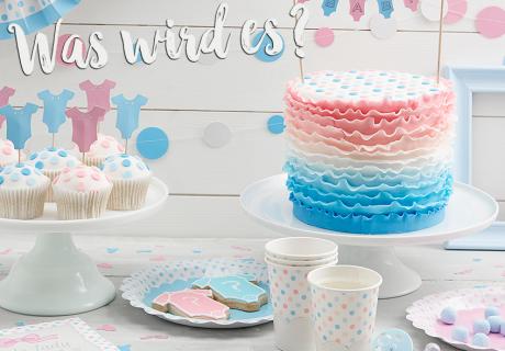 Little Lady or Mini Mister - schöne Dekoration für die Gender Reveal