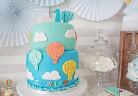 Heißluftballontorte zum 1. Geburtstag