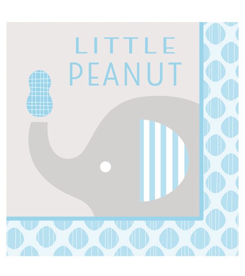 Servietten "Kleiner Elefant - hellblau" - Little Peanut - 16 Stück