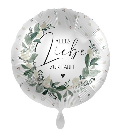 Folienballon "Alles Liebe zur Taufe" - 43 cm