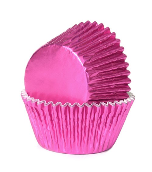 Muffinförmchen "Metallic Pink" - 24 Stück