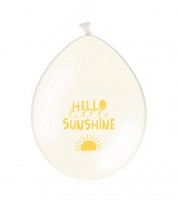 Luftballons "Hello little sunshine" - vanilla - 10 Stück