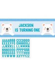 Individualisierbarer Partybanner "Kleiner Bär" - 152 x 50,8 cm