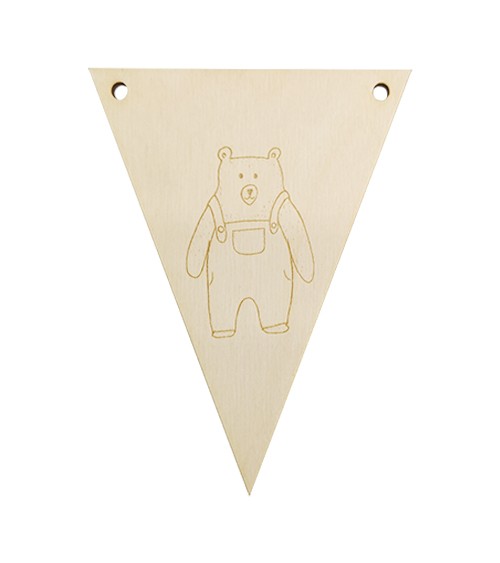 Dein Dreieck-Wimpel mit graviertem Wahlmotiv - 11 x 14,5 cm