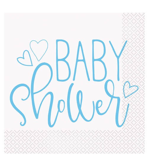 Servietten "Baby Shower - blau" - 16 Stück