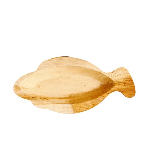 Palmblatt-Teller "Pure" - Fisch - 24 x 11 cm - 25 Stück