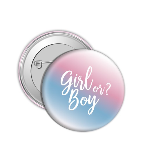 Button "Girl or Boy?"
