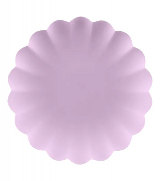 Teller aus Kunststoff - reusable - lavendel - 22 cm - 4 Stück