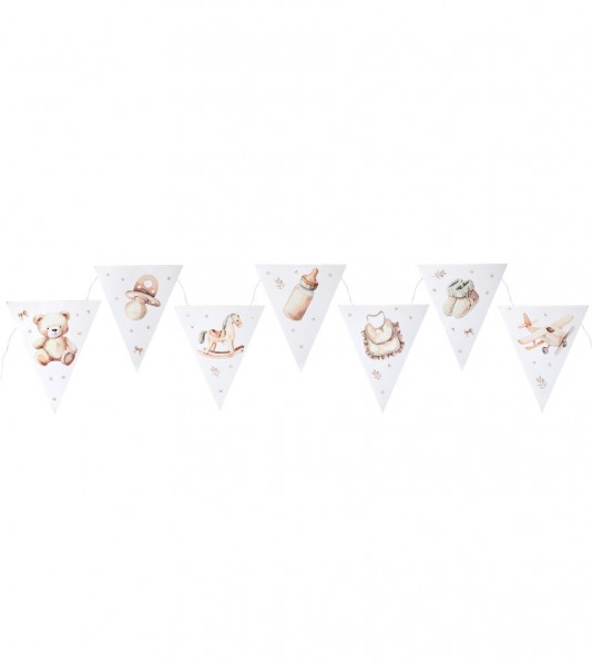 Wimpelgirlande "Little Teddy" - 3 m