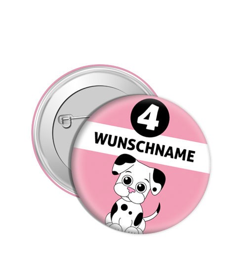 Dein Button „Hund“ - Wunschtext