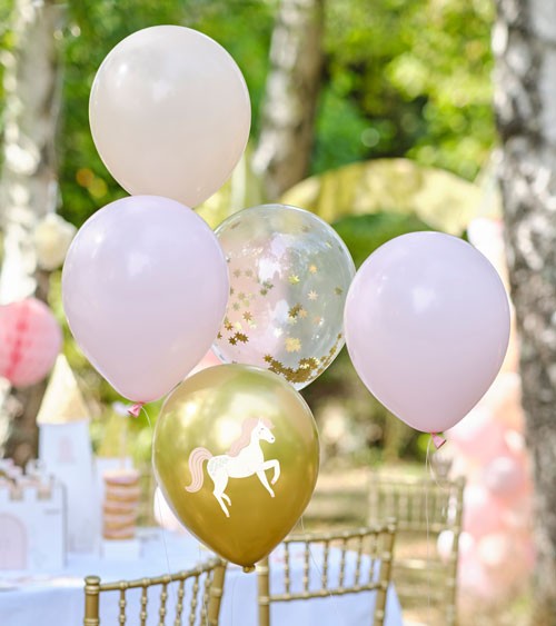 Luftballon-Set "Prinzessin" mit Pferd - 5-teilig