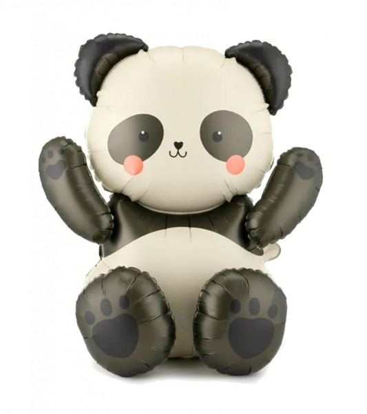 Sitzender Folienballon "Panda" - 71 x 95 cm