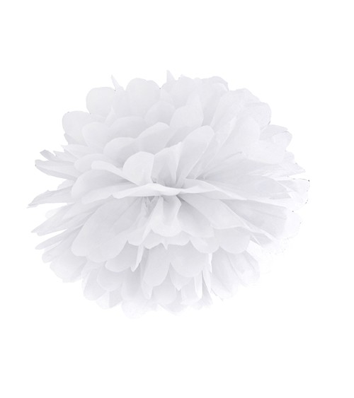 Pom Pom - 25 cm - weiß