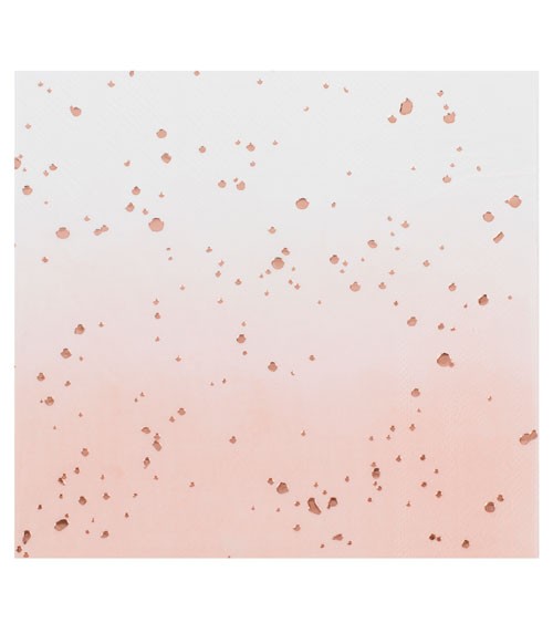 Servietten "Mix it up" - ombre rosa, rosegold - 16 Stück