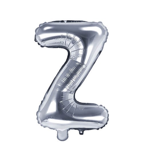 Folienballon Buchstabe "Z" - silber - 35 cm