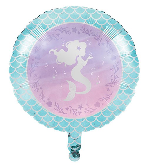 Runder Folienballon "Mermaid Shine" - 45 cm