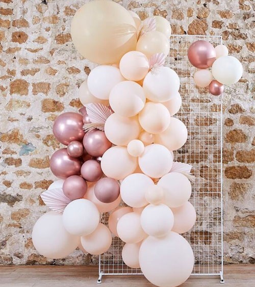 DIY Ballongirlande mit Pampasgras & Blattfächern - 81-teilig