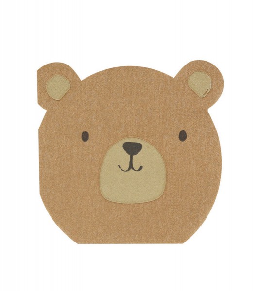 Kleine Bär-Servietten - 16 Stück