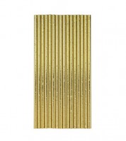 Papierstrohhalme - metallic gold - 20 Stück