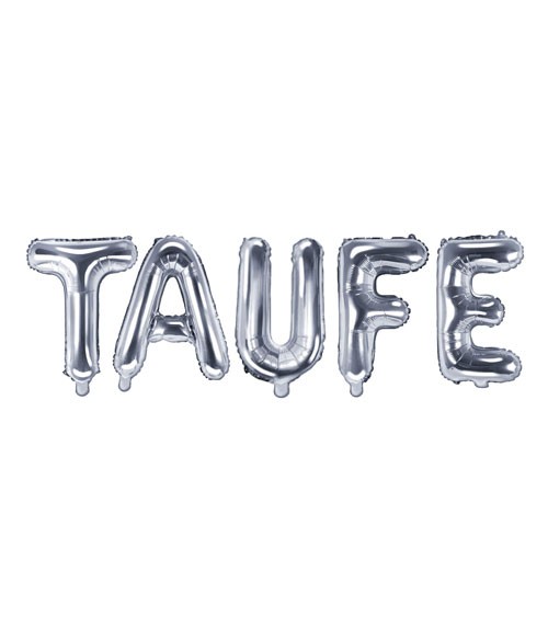 Folienballon-Set "Taufe" - silber