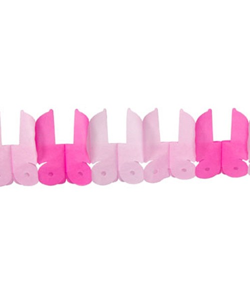 Kinderwagengirlande - pink - 6m