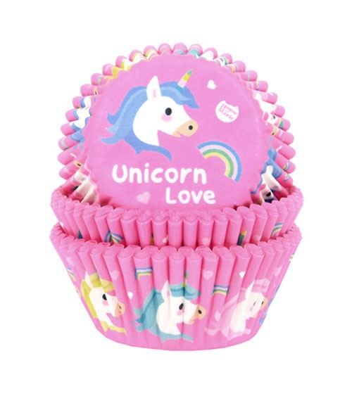 Papierförmchen "Unicorn Love" - 50 Stück