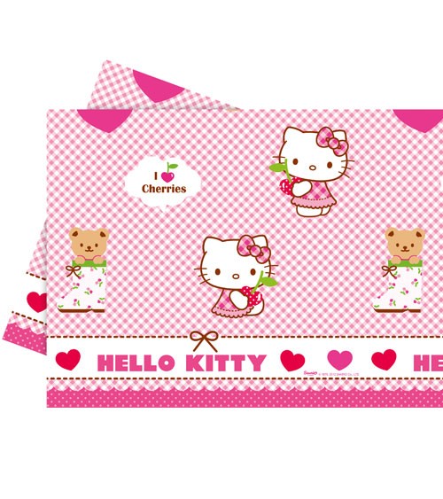 Kunststoff-Tischdecke "Hello Kitty“ - 120 x 180 cm