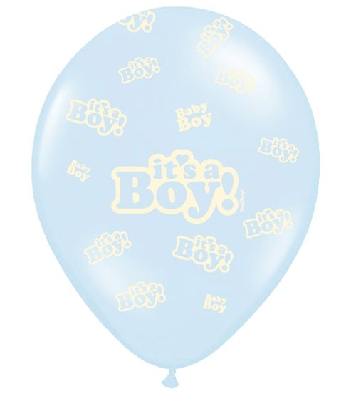 Luftballons "It's a Boy!" - pastellblau - 50 Stück