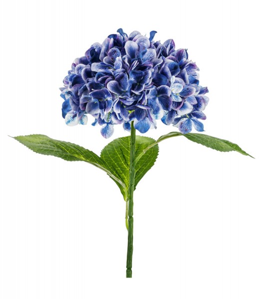 Künstliche Hortensie - navy blue - 69 cm