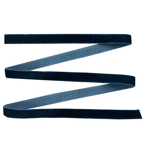 Geschenkband aus Samt - navy blue - 10 mm x 5 m