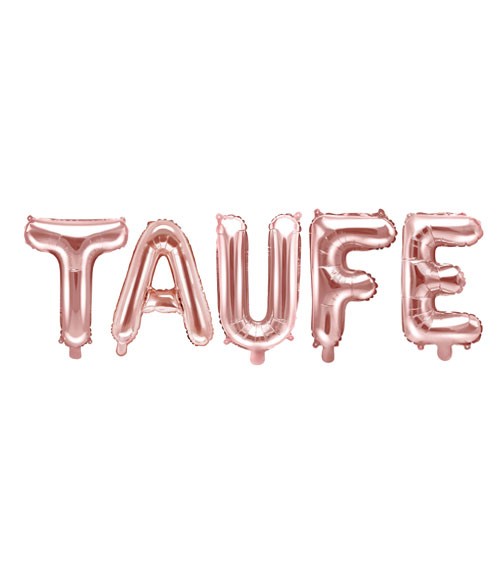 Folienballon-Set "Taufe" - rosegold