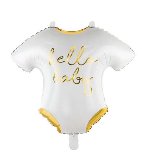 Babybody-Folienballon "Hello Baby" - 51 x 45 cm