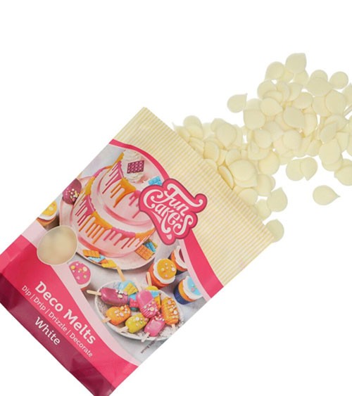 Funcakes Deco-Melts - weiß - 250 g