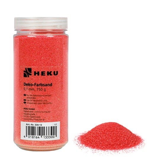 Deko-Farbsand - 750 g - rot