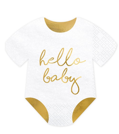 Babybody-Servietten "Hello Baby" - 20 Stück