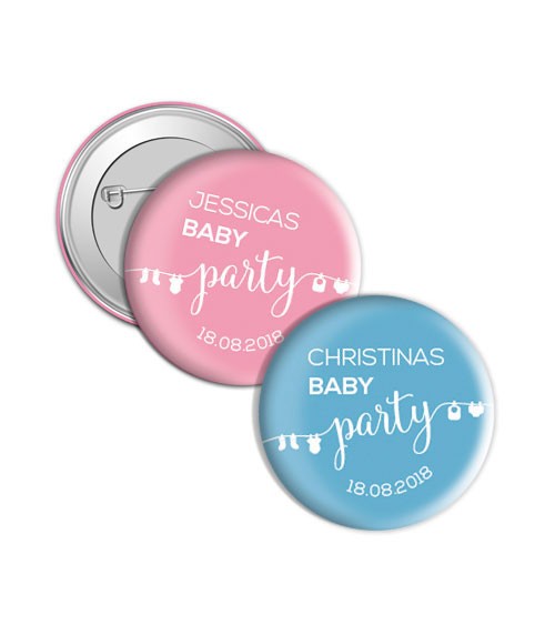 Dein Button „Babyparty“ - Wunschtext