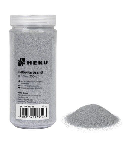 Deko-Farbsand - 750 g - silber