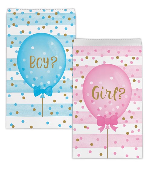Papiertüten "Girl or Boy?" - 10 Stück
