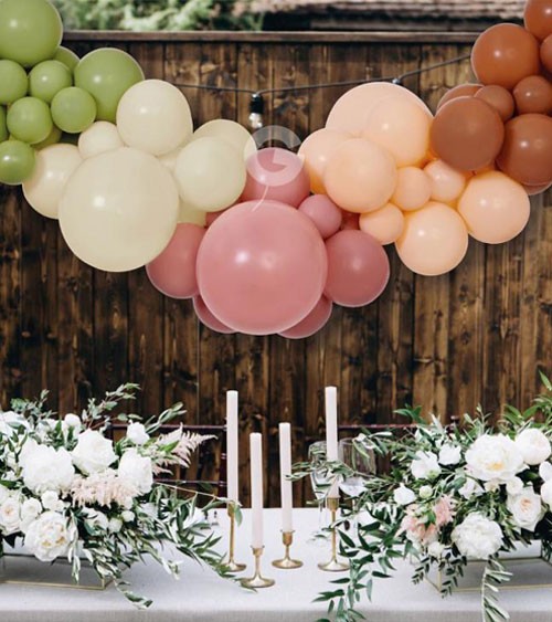 Ballongirlande "Boho Nature" - 65-teilig